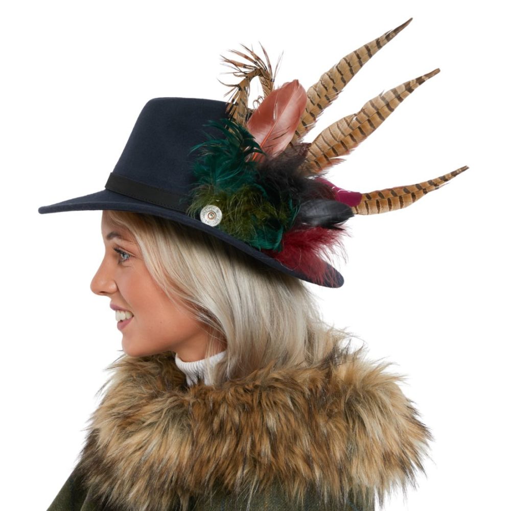 Fedora Hats with Feathers - Grace and Dotty