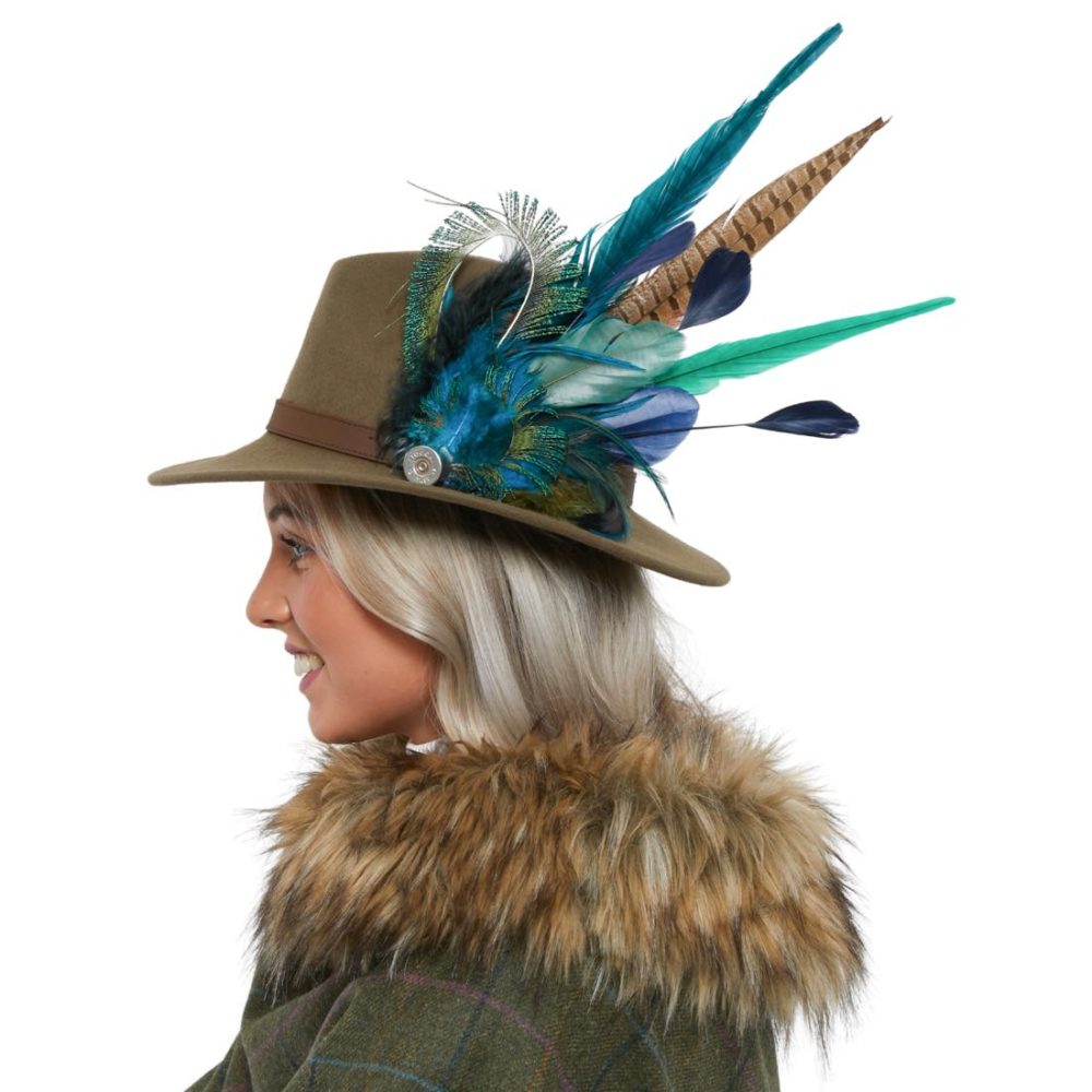 Feather Fedora  W Wichern Millinery