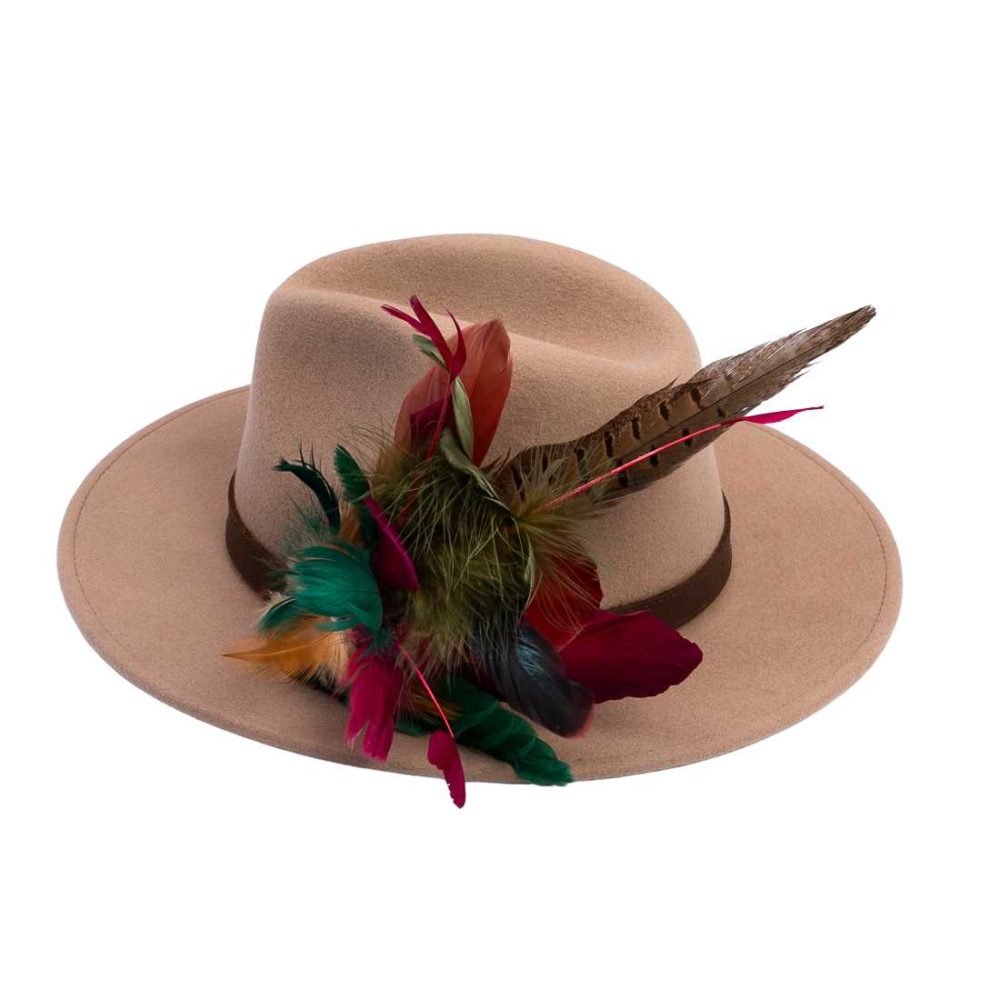 Ladies hats with clearance feathers