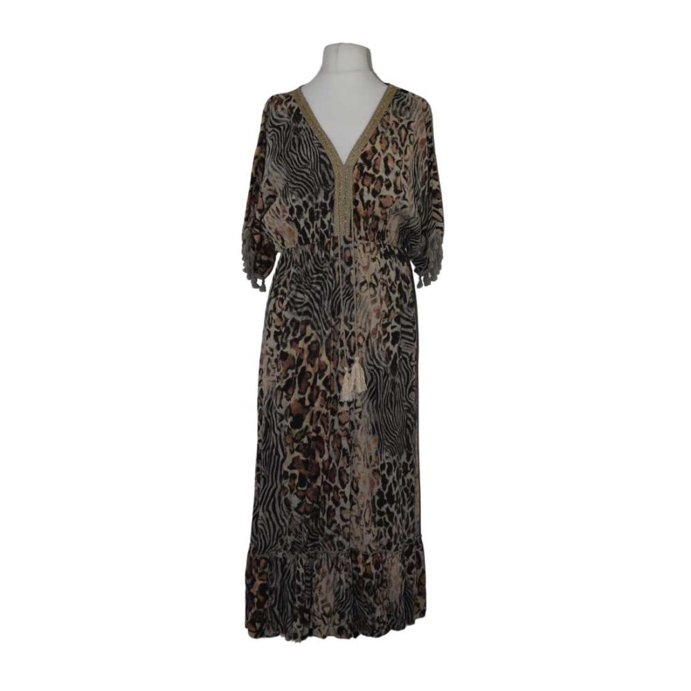 Leopard Print Midi Dress